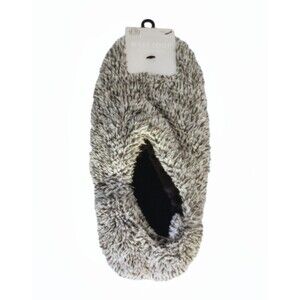 NWT West Loop Comfy Fuzzy Slipper Socks GRAY sz 9/10 Womens
